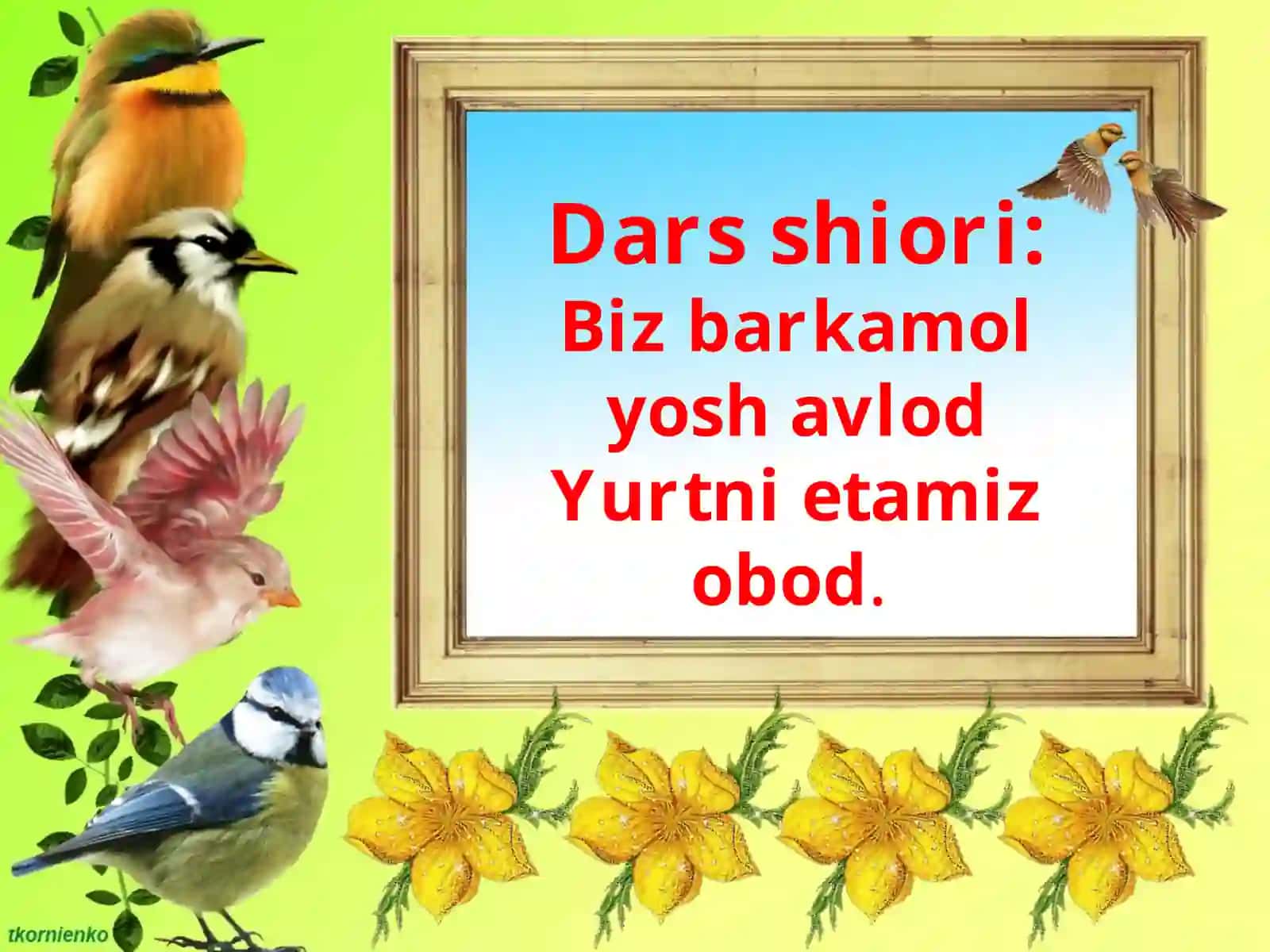 Ona tili va o’qish savodxonligi fanidan tayyorlagan taqdimot 2