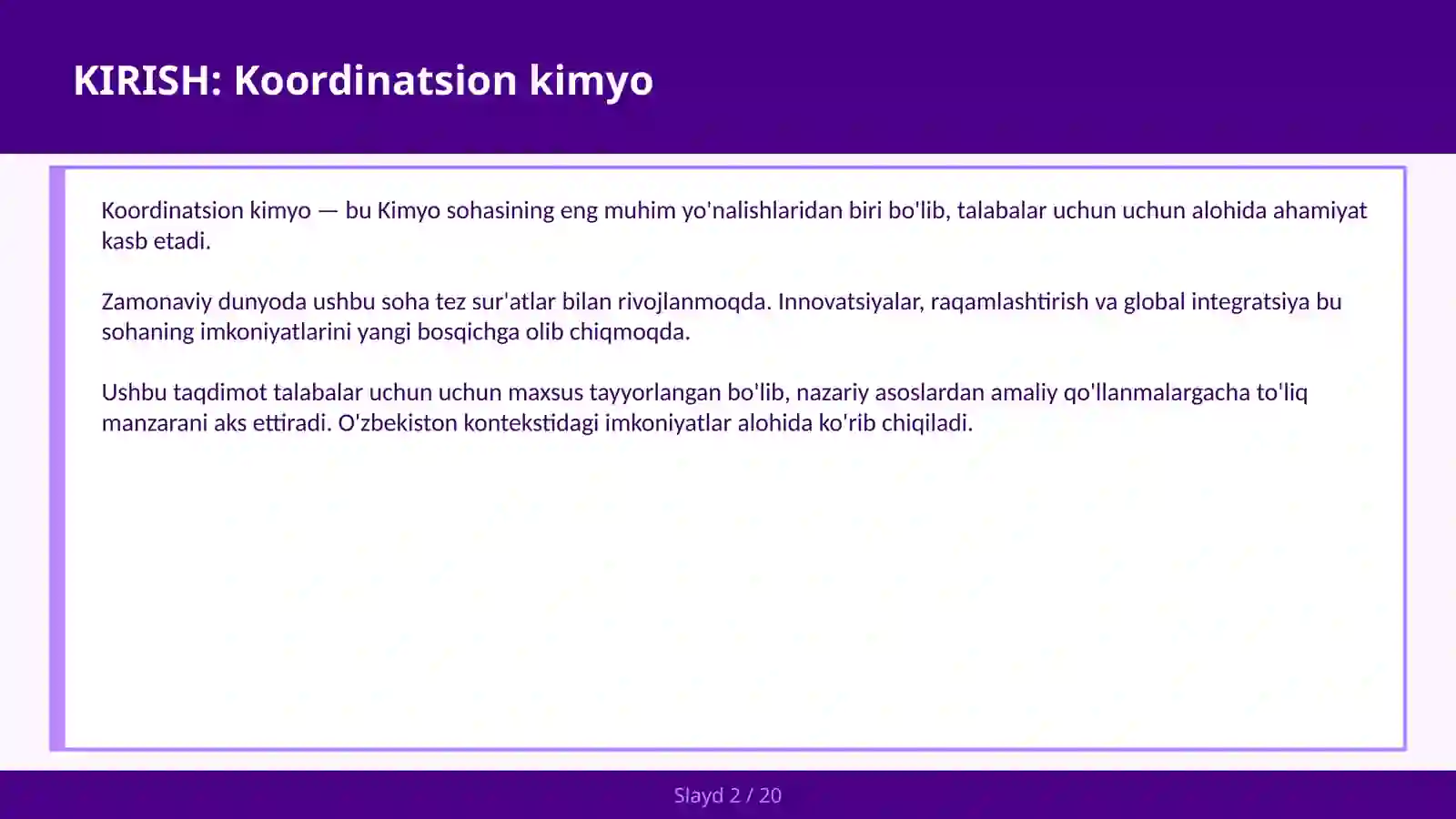 KOORDINATSION KIMYO 2