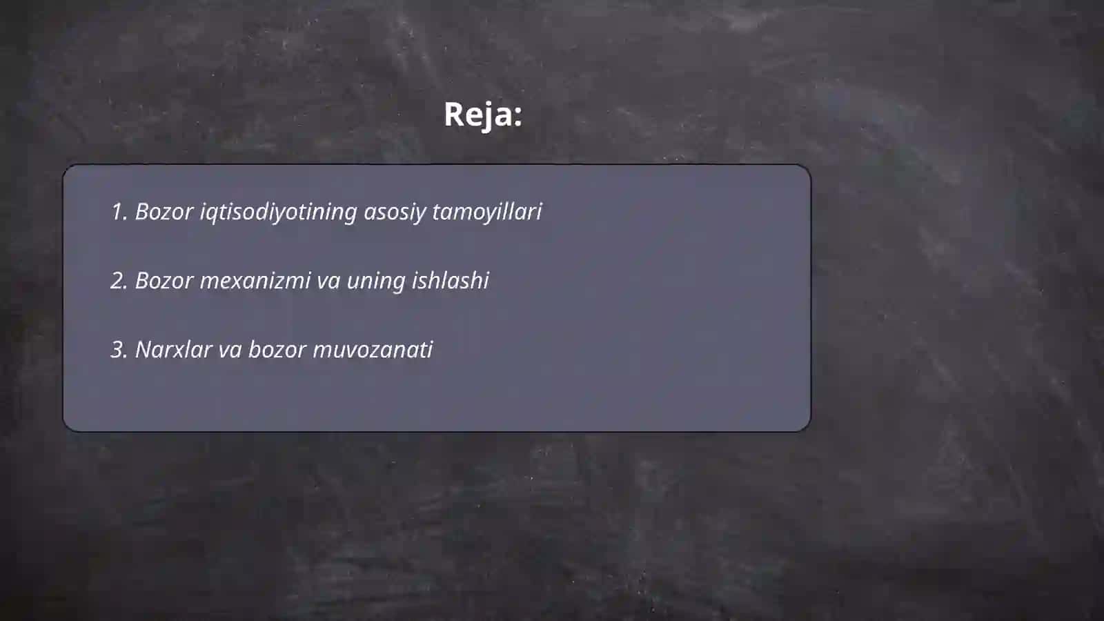 Bozor iqtisodiyoti 2