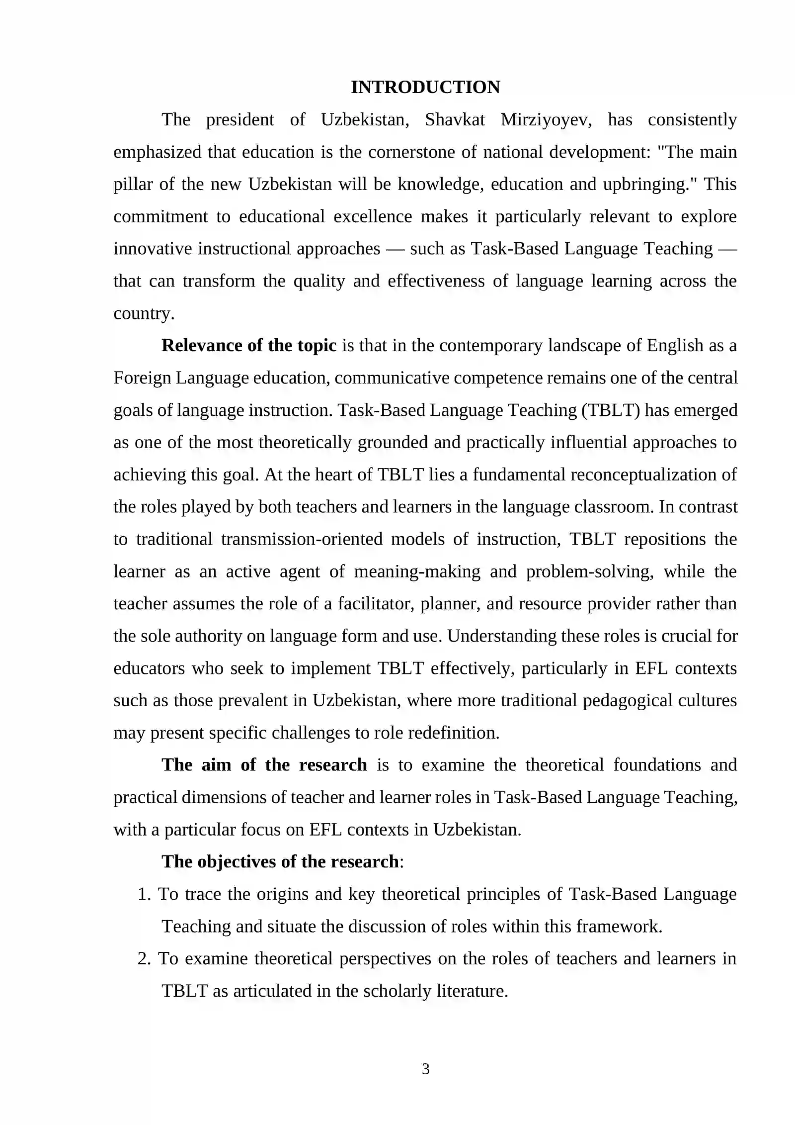 Teacher and learner roles in task-based language teaching (TBLT) 2