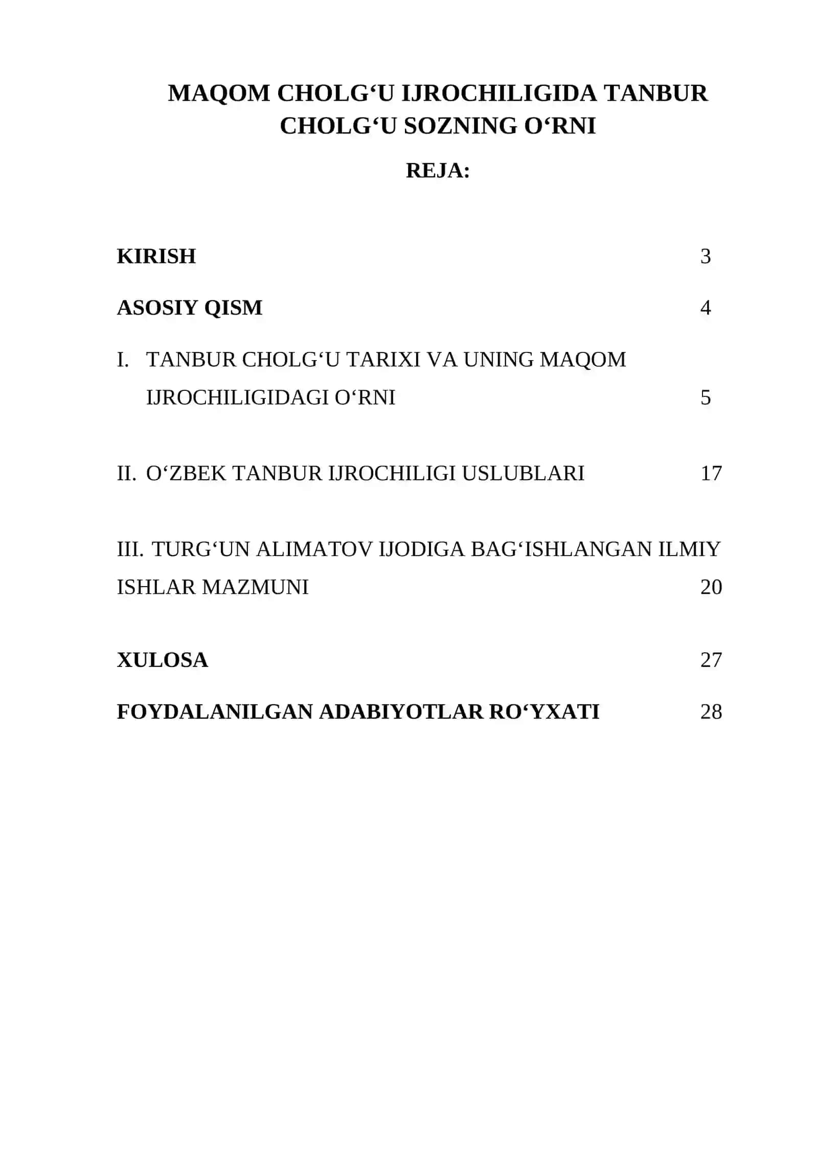 MAQOM CHOLG‘U IJROCHILIGIDA TANBUR CHOLG‘U SOZNING O‘RNI 2