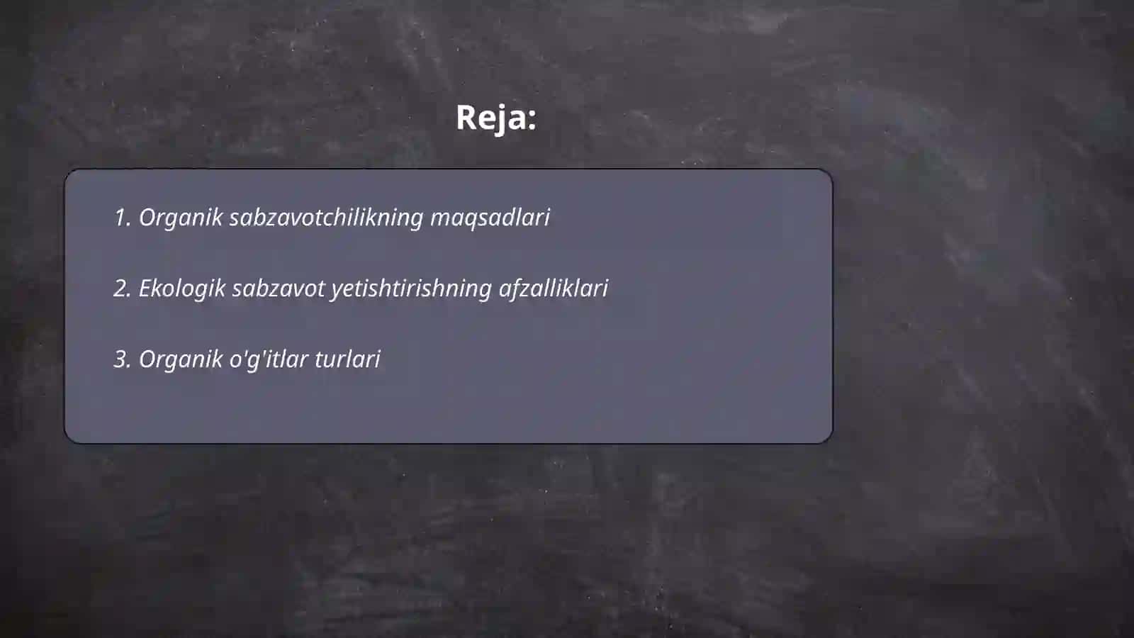 Organik sabzavotchilikda yetishtiriladigan ekin turlarining bog'liqlik tomonlari 2