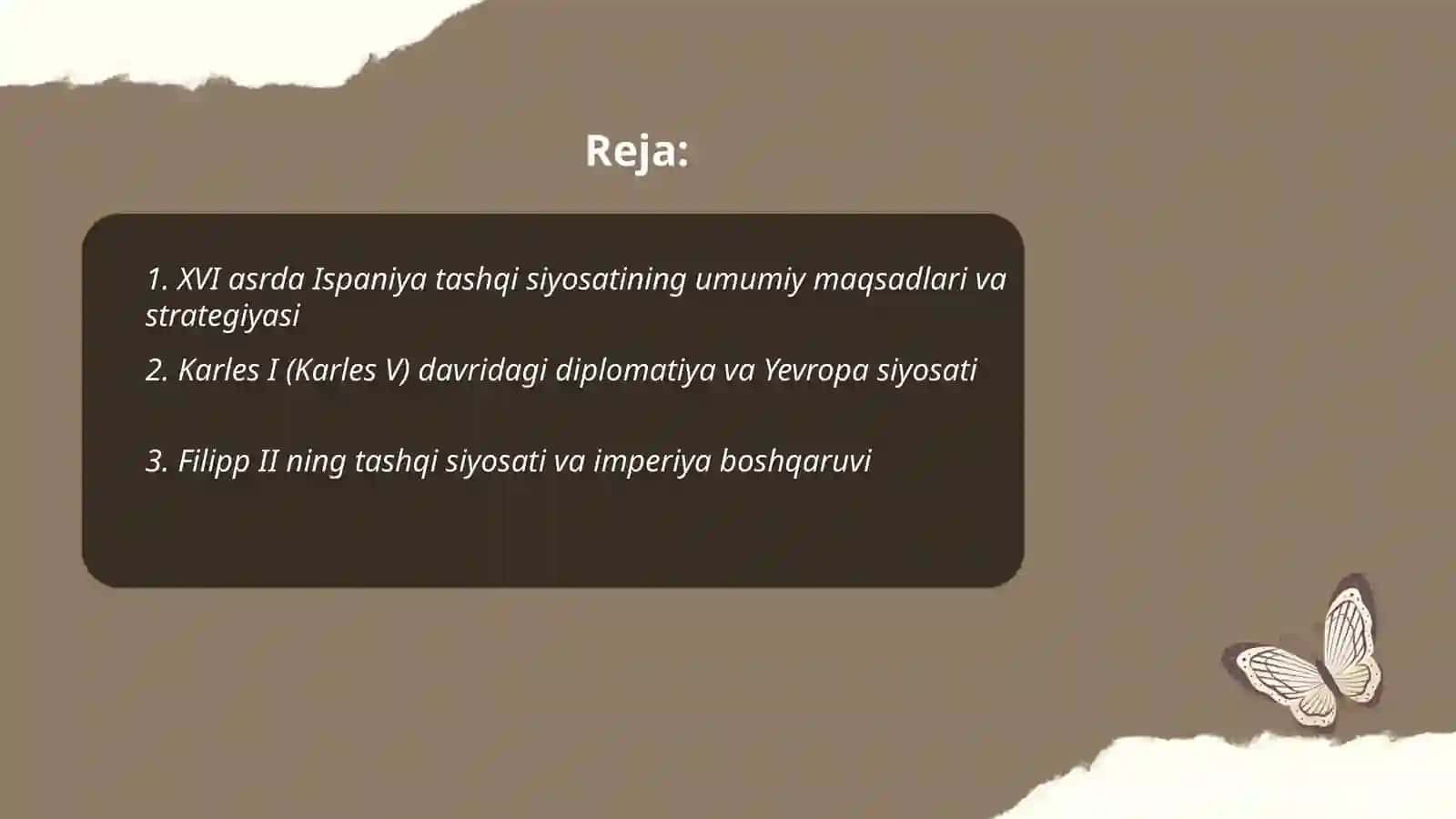 XVI asrda Ispaniyaning tashqi siyosati 2