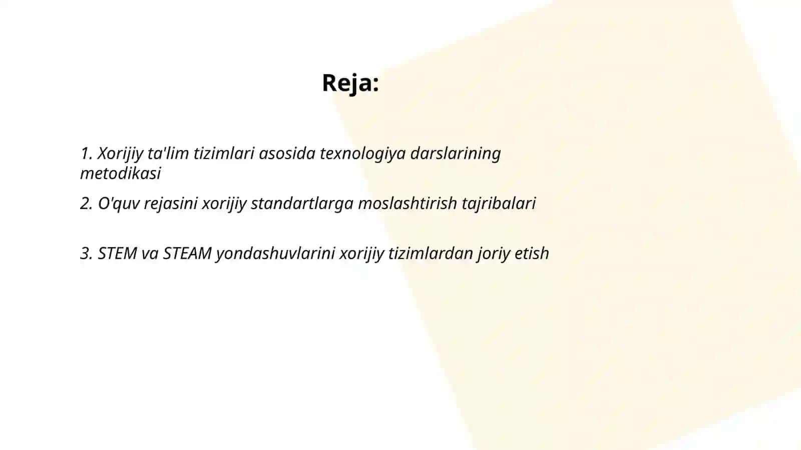 Xorijiy ta'lim tizimlari asosida texnologiya darslarining metodikasi 2