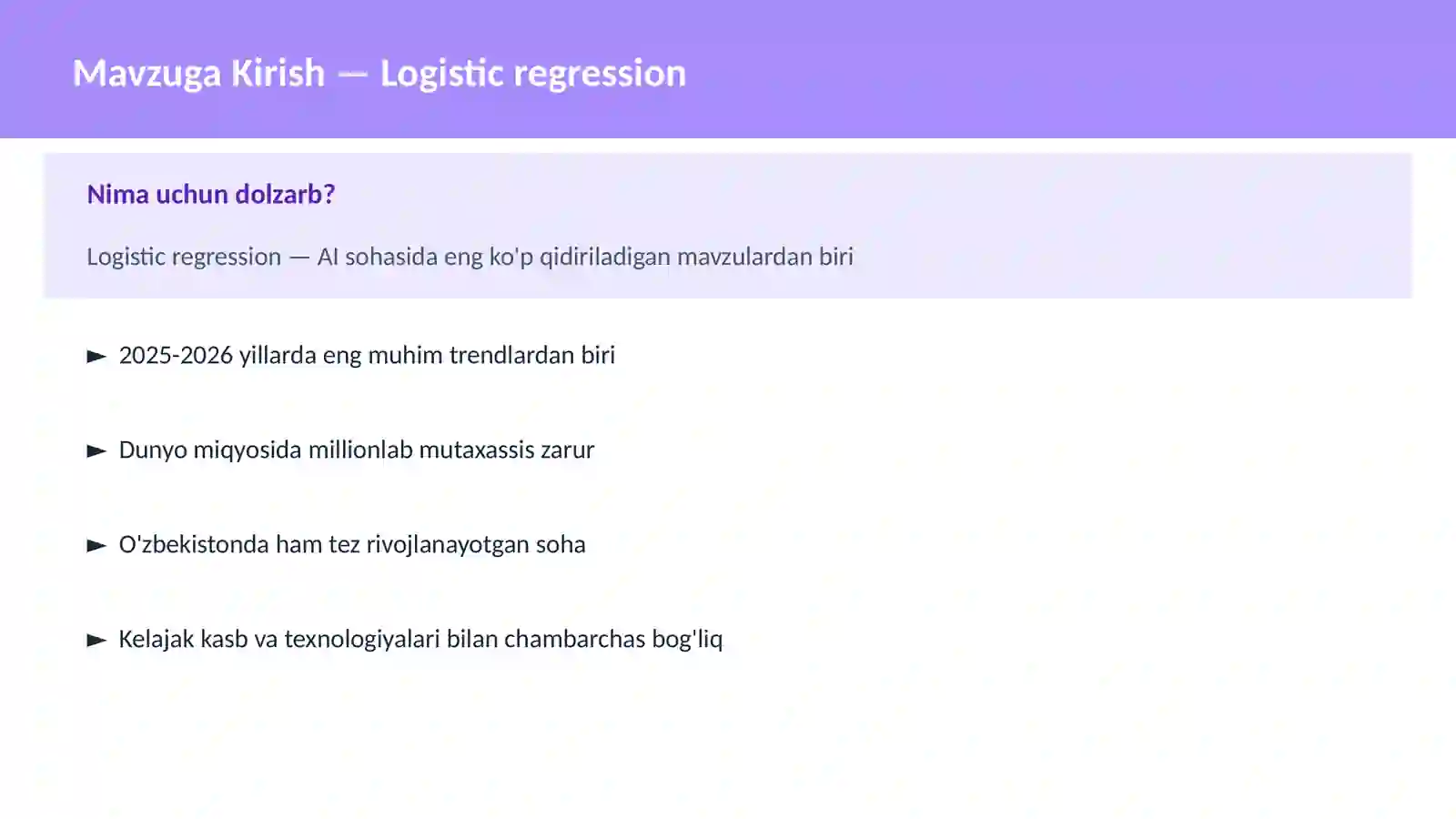 Logistic regression 2