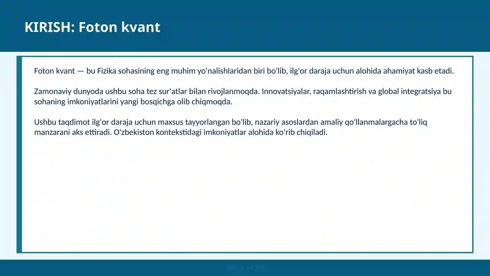Foton kvant 2