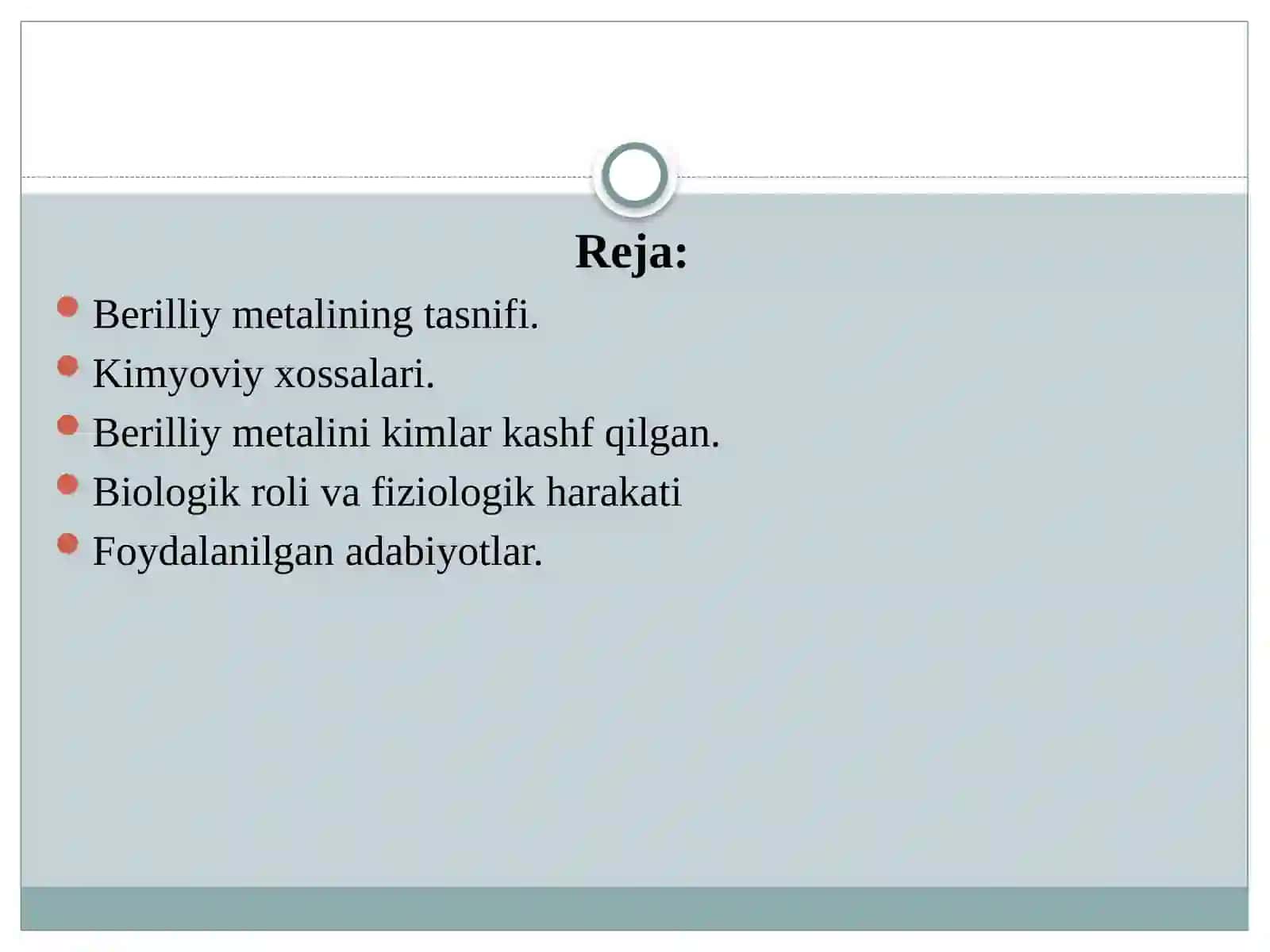 Berilliy  metali 2