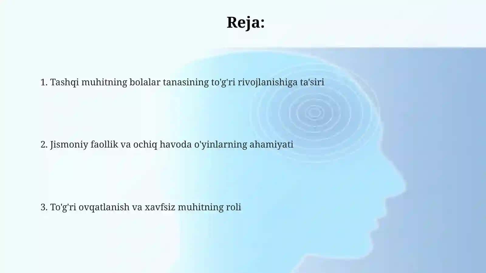 Bolalar organizmining to'g'ri rivojlanishida tashqi muhitning roli 2