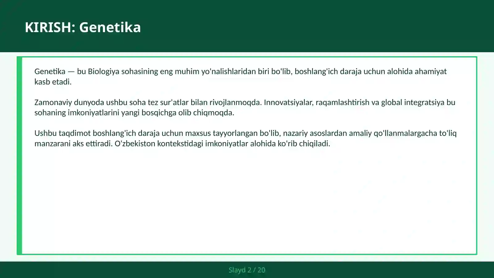 GENETIKA 2