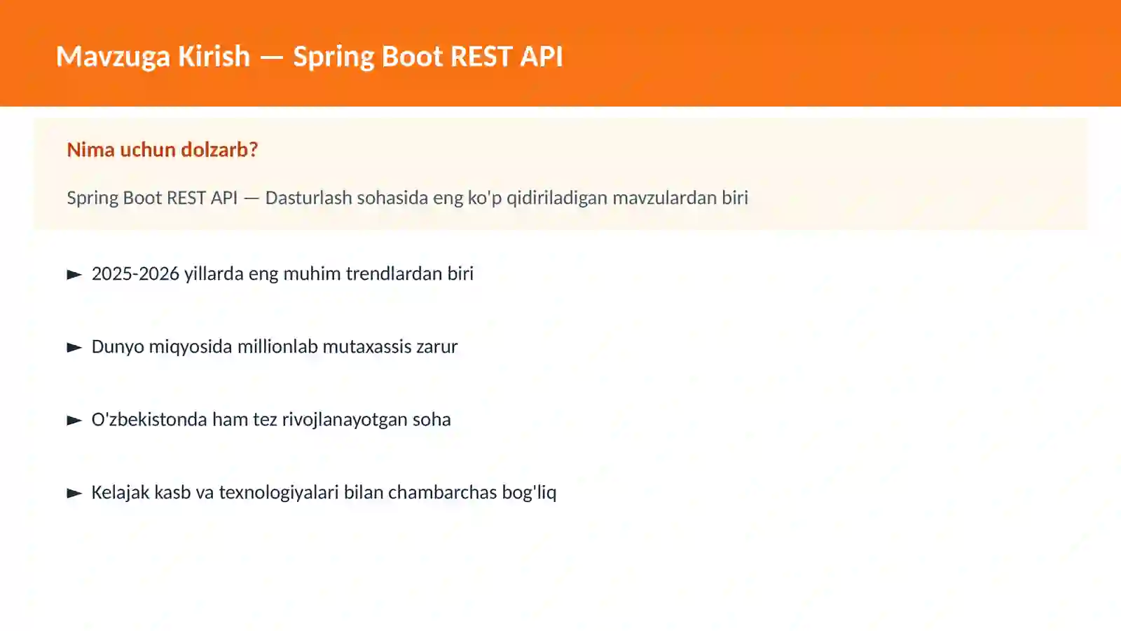Spring Boot REST API 2