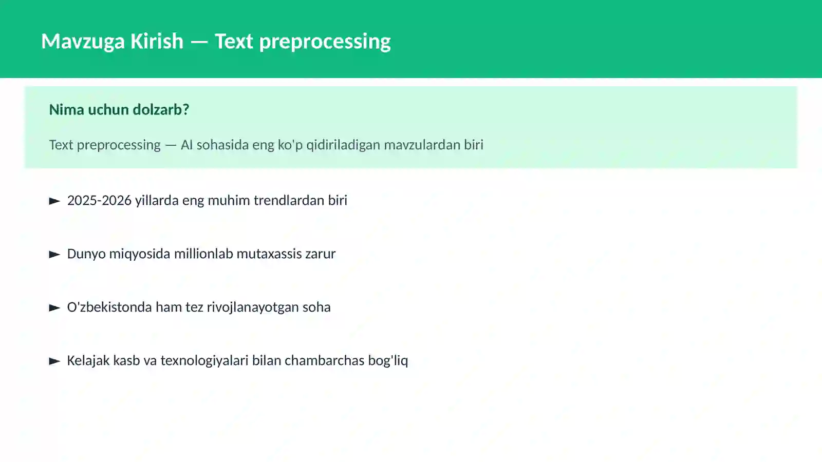 Text preprocessing 2