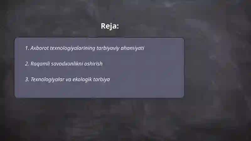 Axborot texnologiyalarining tarbiyaviy ahamiyati 2