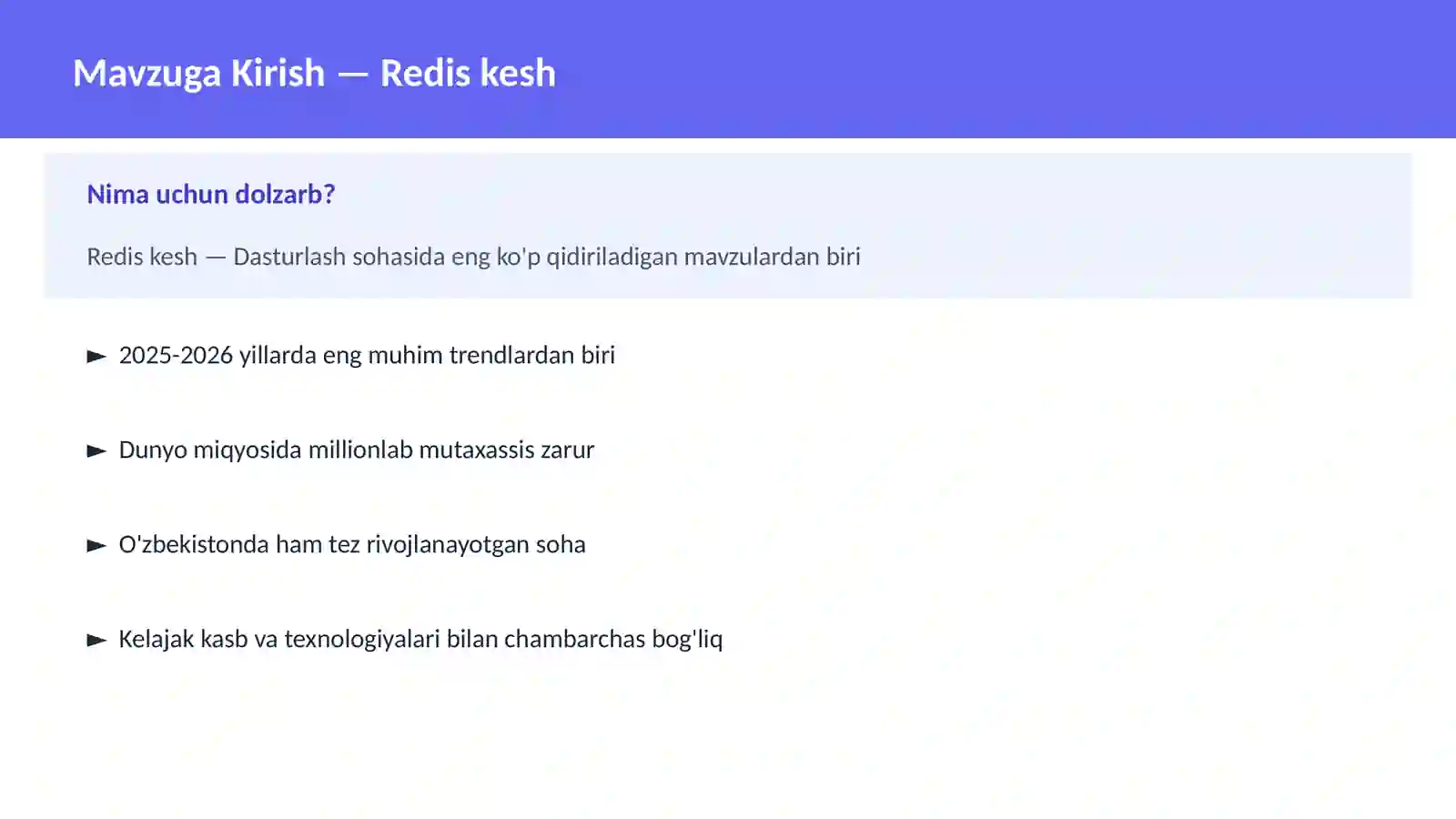 Redis kesh 2