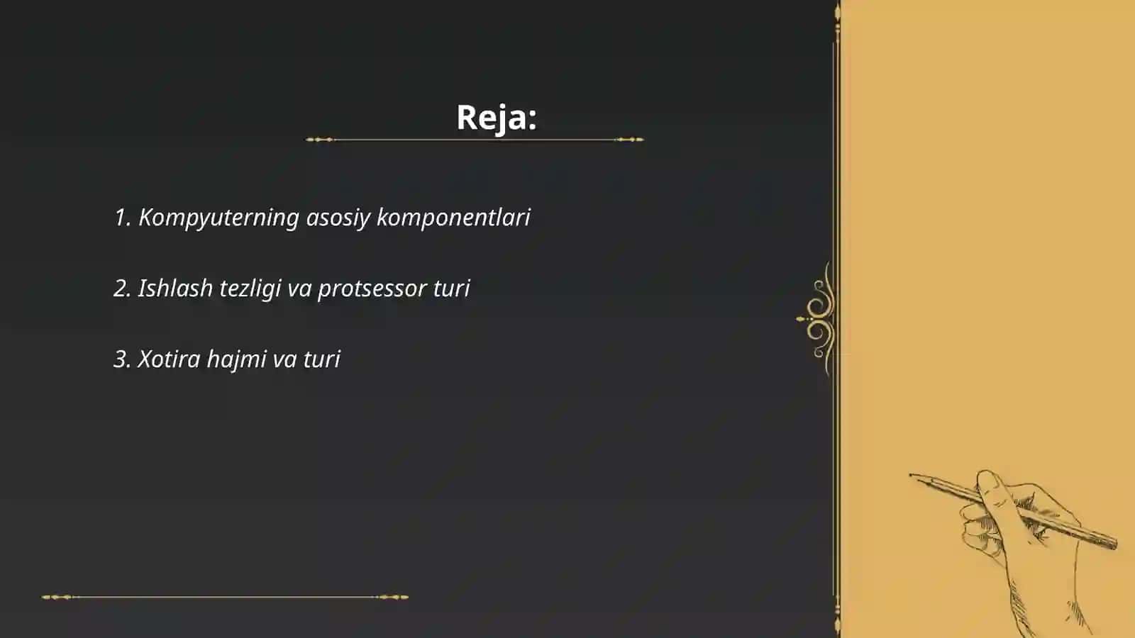 Kompyuterning asosiy komponentlari 2