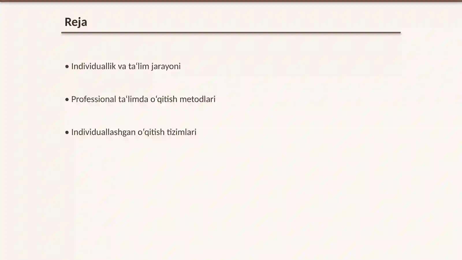 Professional ta‘limga induvidual o‘qitish tizimini tatbiq etish istiqbollari 2