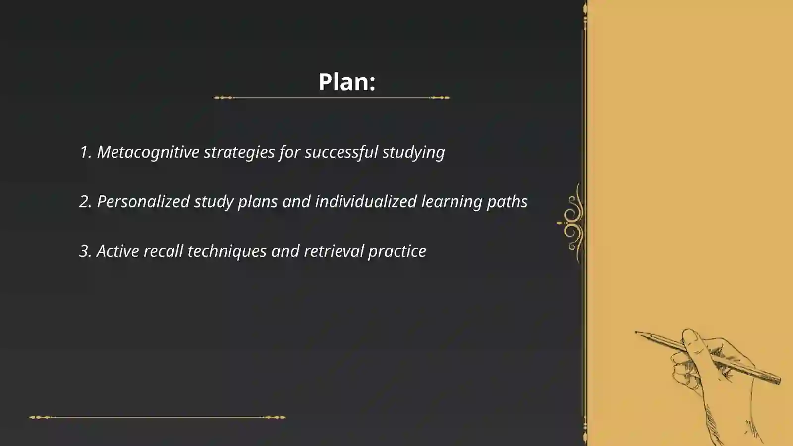 Seccessful study intelligence, strategy and personalized learning 2