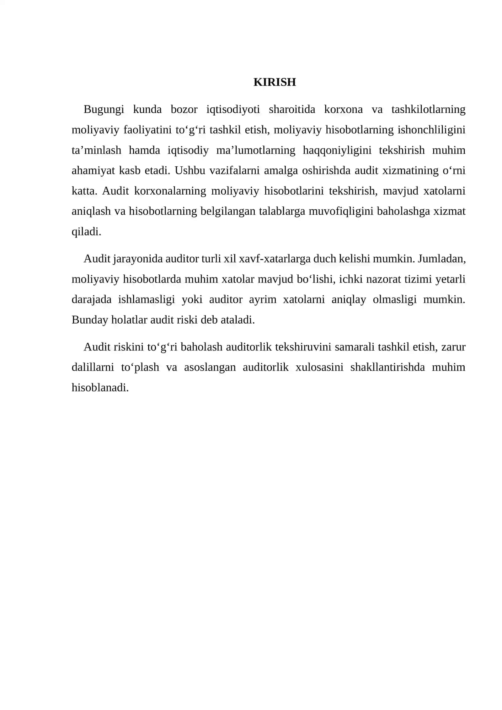 AUDIT RISK MODULI 2