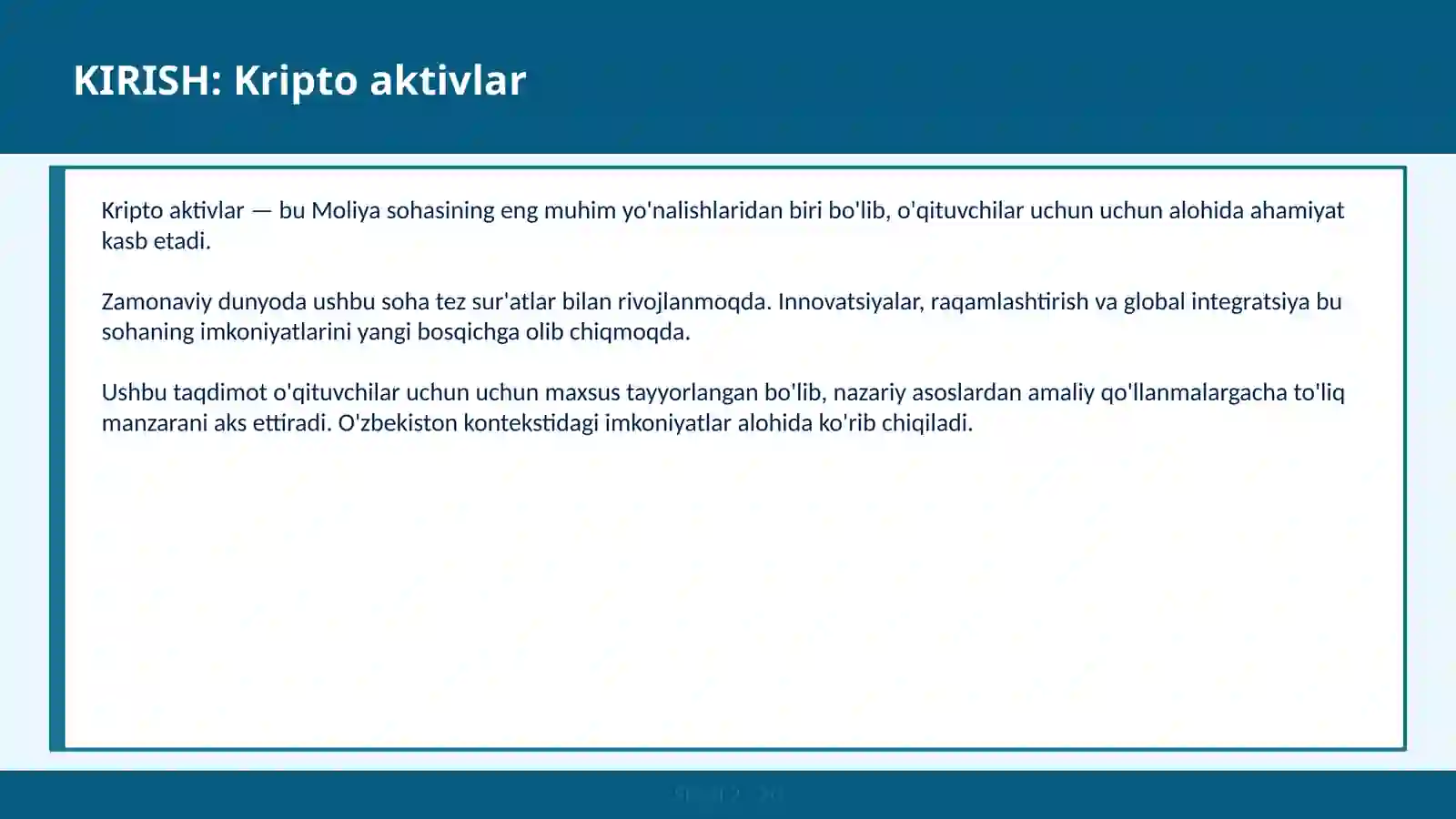 Kripto aktivlar 2
