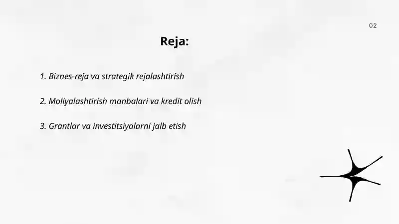 Kichik biznes va tadbirkorlikni rivojlanish 2