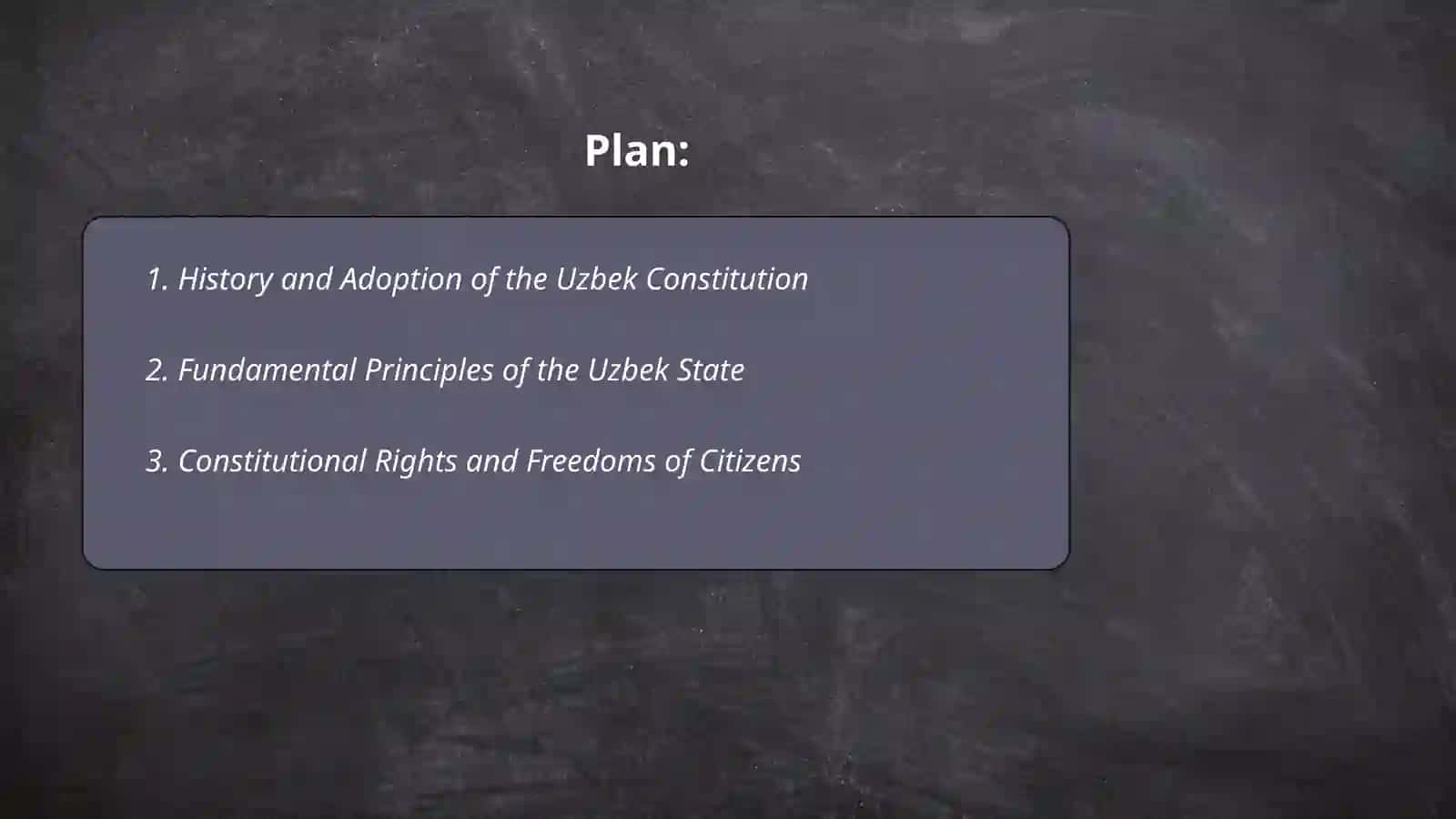 Constitution of the Republic of Uzbekistan 2
