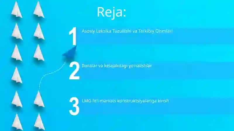 Feʼl LMG lari unda markaz qurshov leksemalari 2