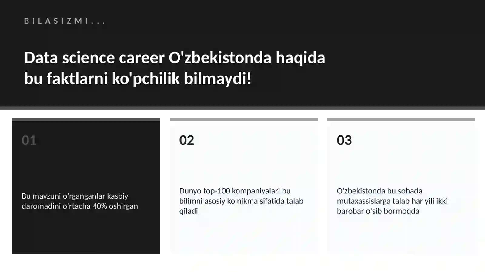 Data science career O'zbekistonda 2