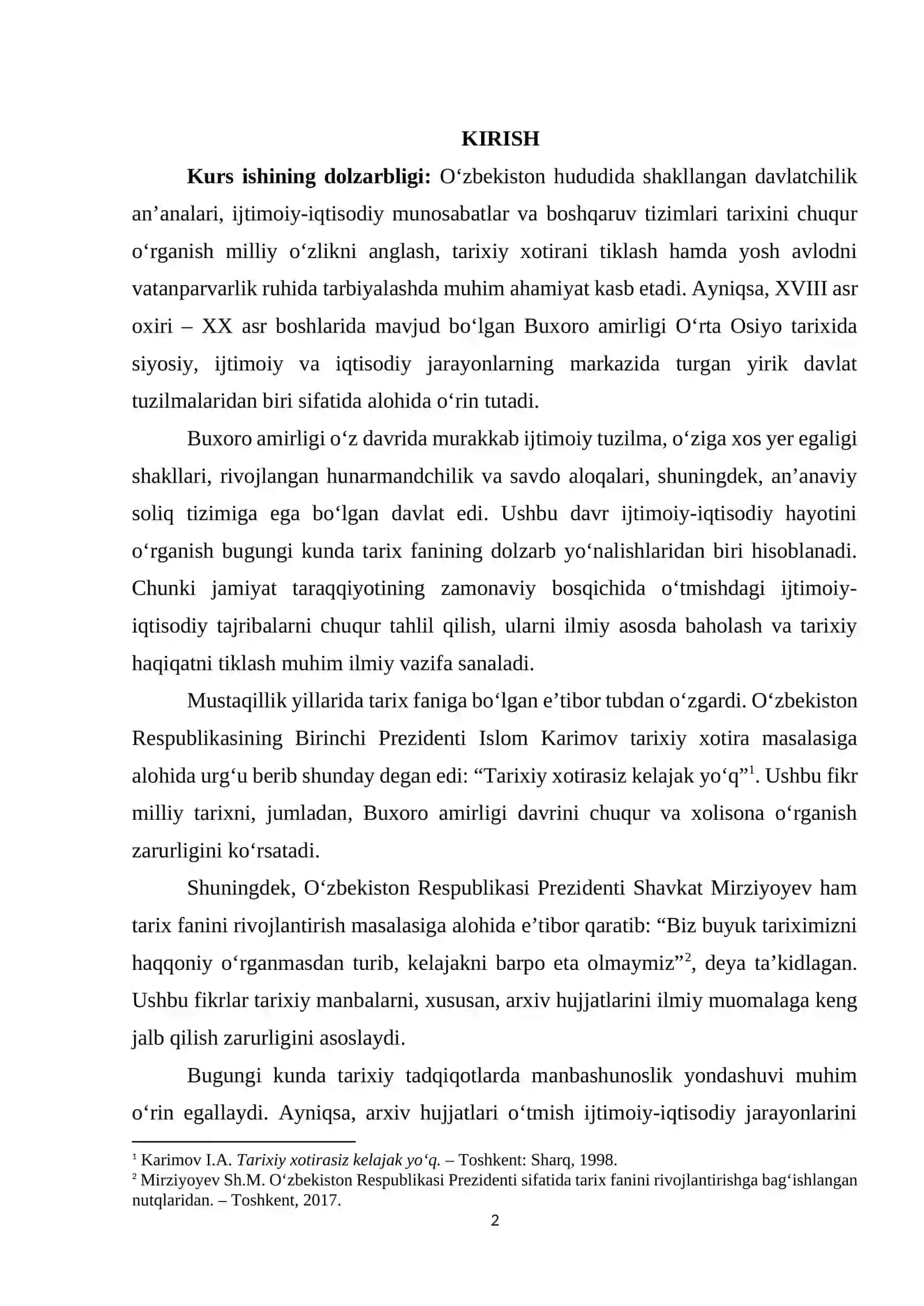 Buxoro amirligi ijtimoiy-iqtisodiy hayotini o’rganishda arxiv hujjatlarining o’rni 2