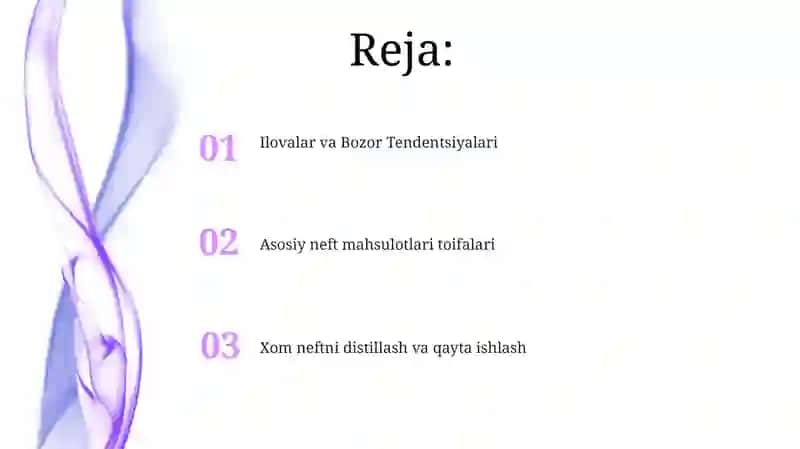 Neftni qayta ishlash mahsulotlari va ularning tasnifi 2