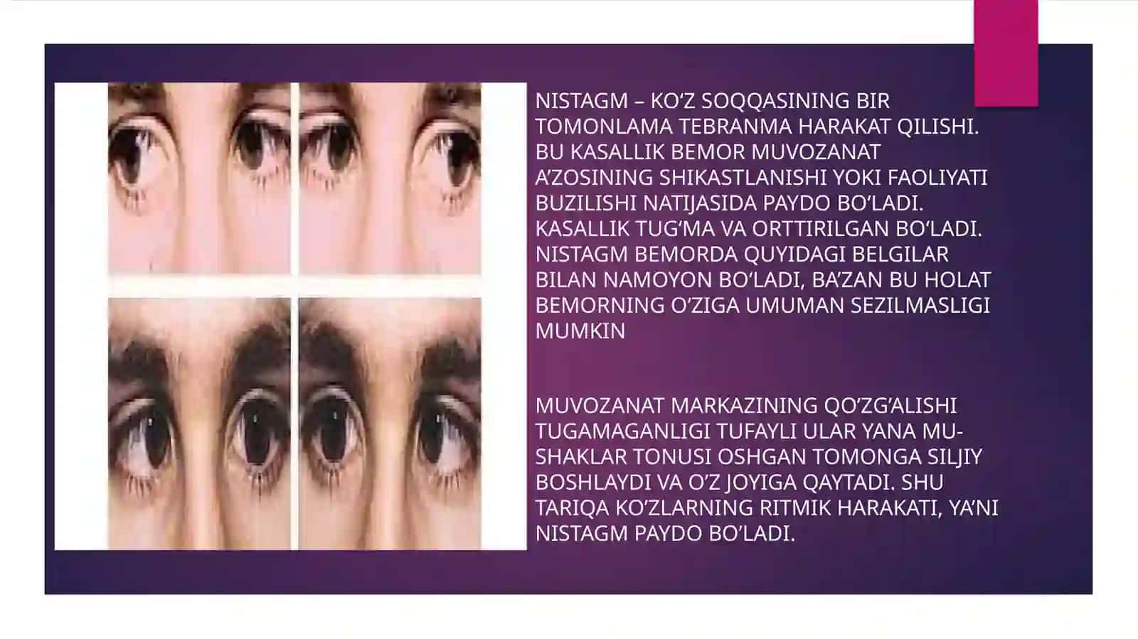 NISTAGM TURLARI VA EVALD QONUNLARI 2