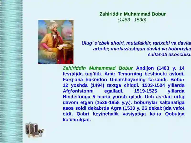 Zahiriddin Muhammad Bobur 2