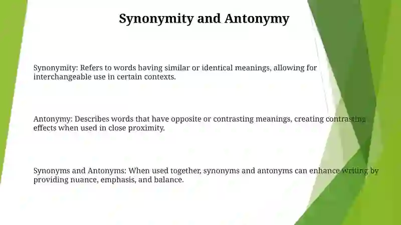 Synonyms And Antonyms 2