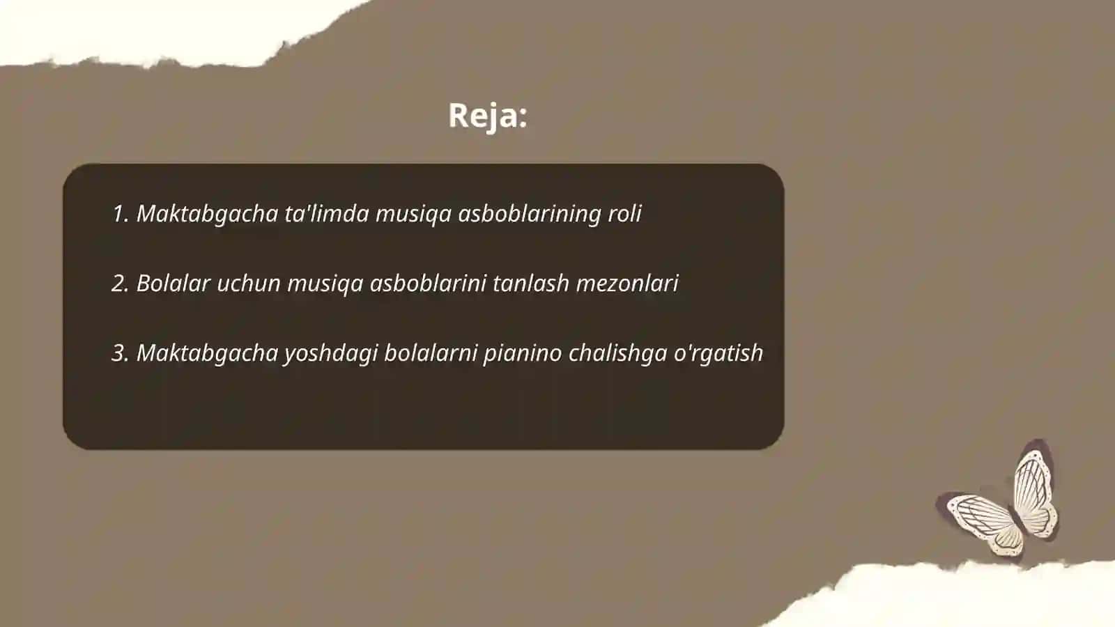 Maktabgacha ta’lim tashkilotlarida musiqa asboblarida ijroga o’rgatish 2