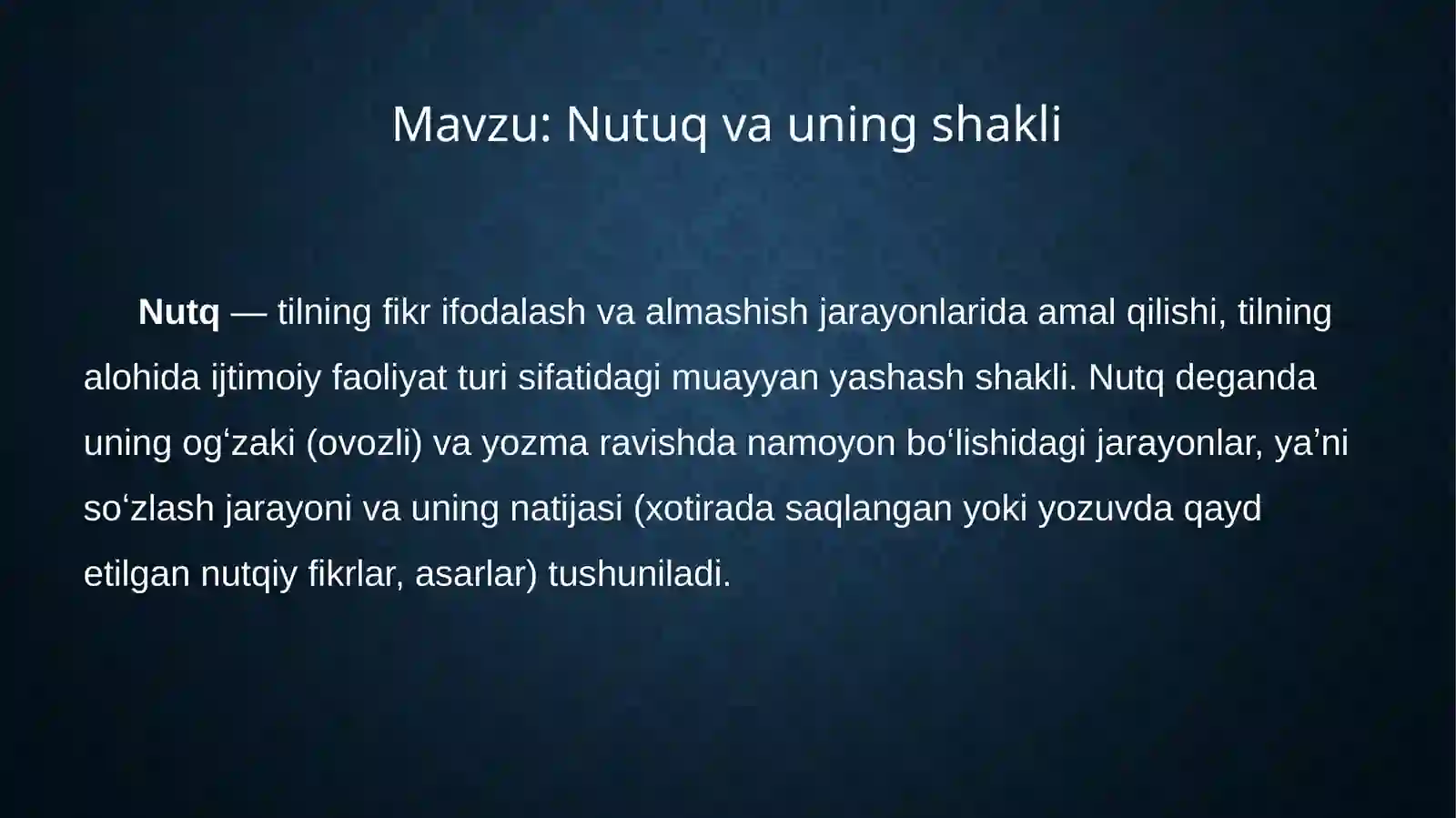 Nutuq va uning shakli 2