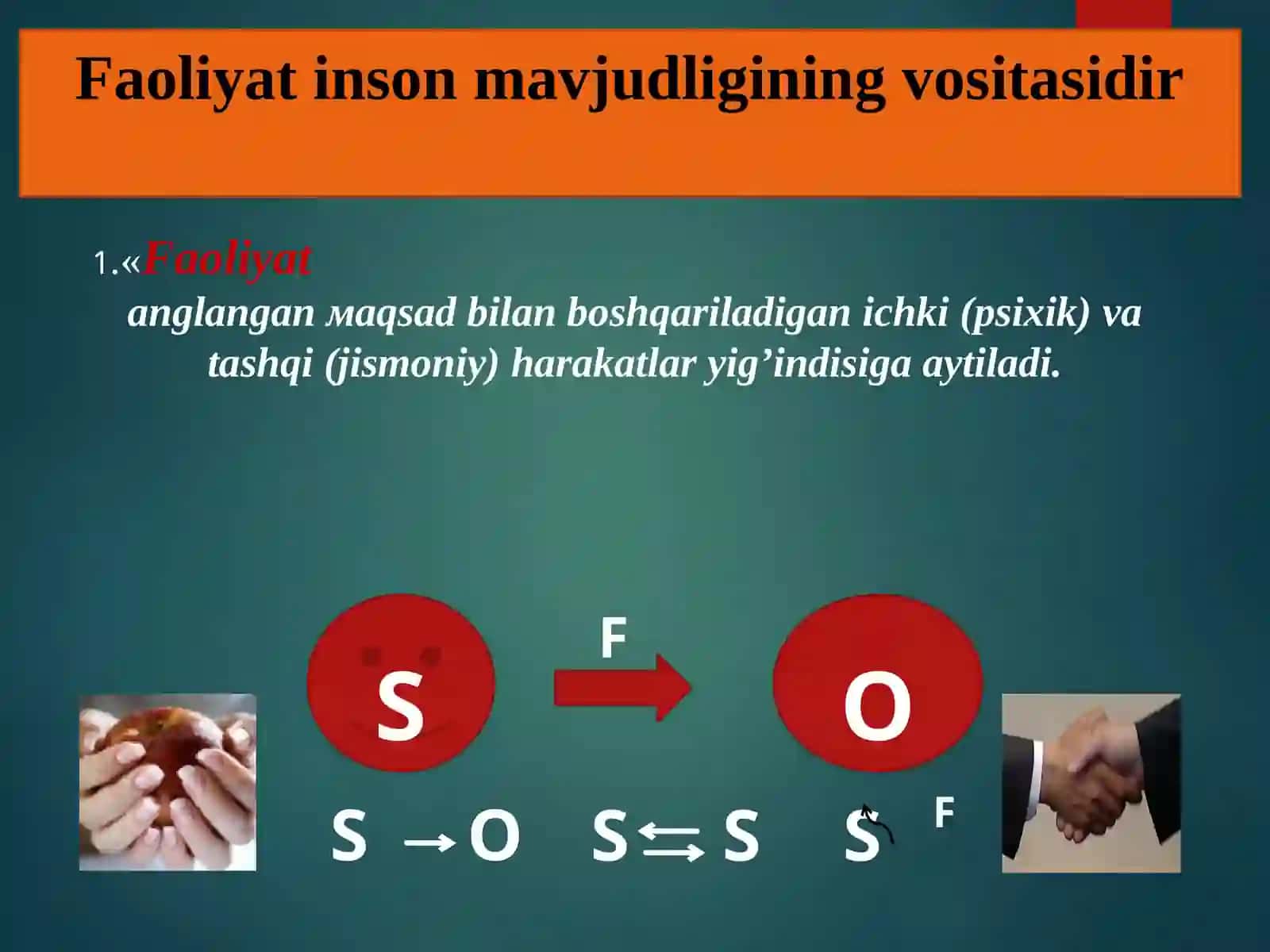 FAOLIYAT  va uning TUZILMASI 2