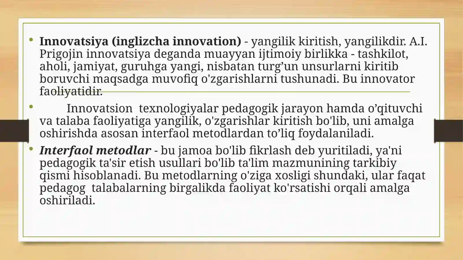 Ta’limda innovatsion jarayonlar 2