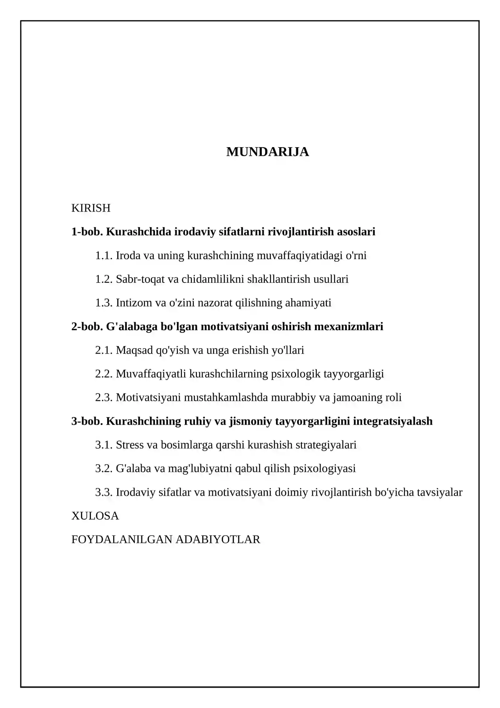 Kurashchining irodaviy sifatlarni oshirish va gʻalabaga boʻlgan mativatsiyasini shakillantirish 2