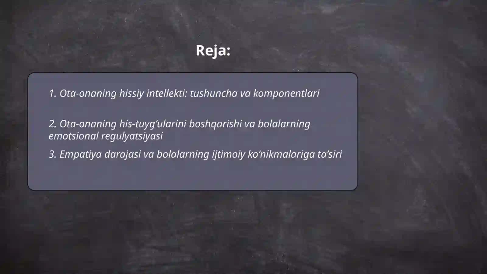 Ota onalikda hissiy intellektning bolalar rivojlanishiga tasiri 2