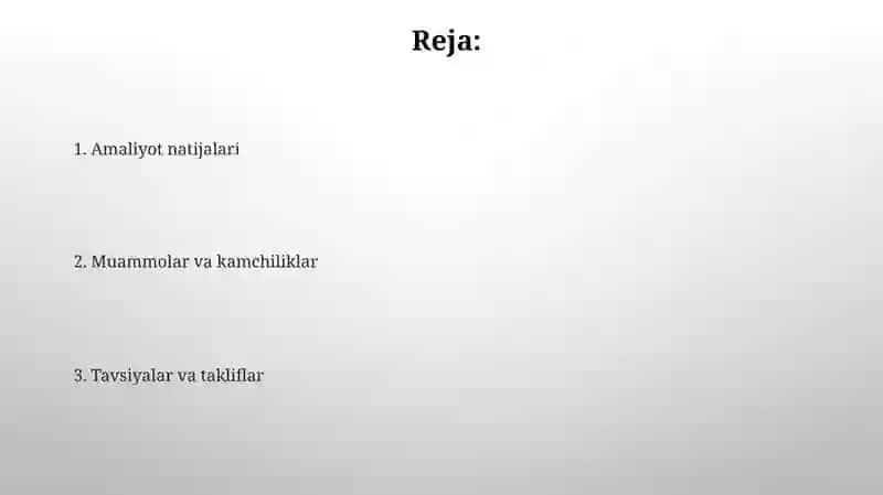 Amaldagi "Adabiyot" darisliklar holatini o'rganib chiqish 2