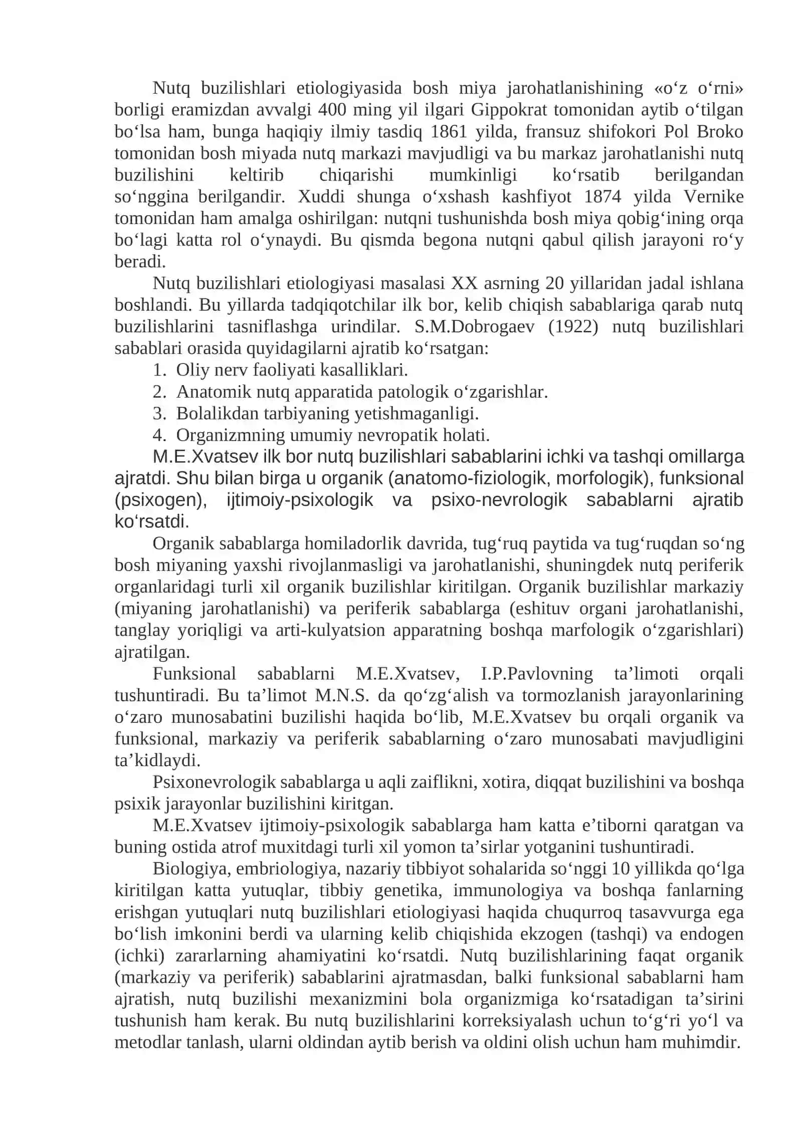 NUTQ BUZILISHLARINI SABABLARI 2