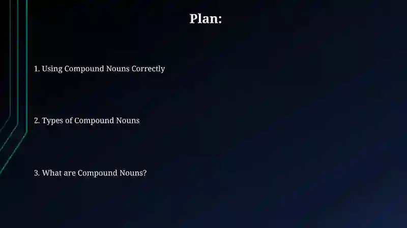 Compound nouns 2
