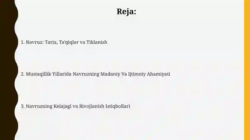 Navruz: Tarix, Ta'qiqlar va Tiklanish 2