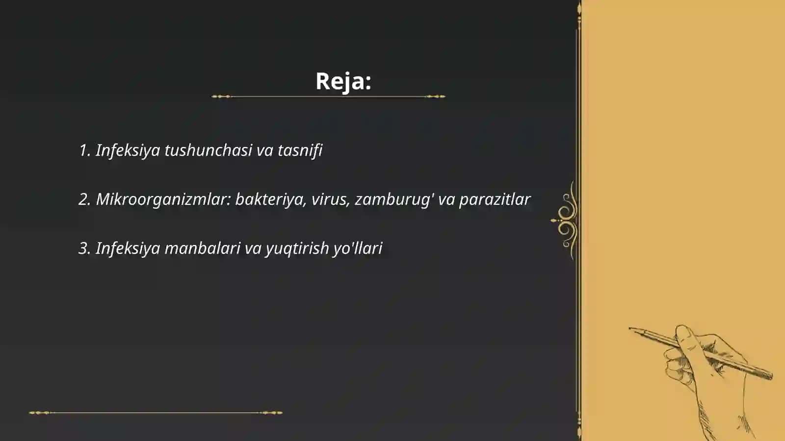 Infeksiya haqida talimot 2