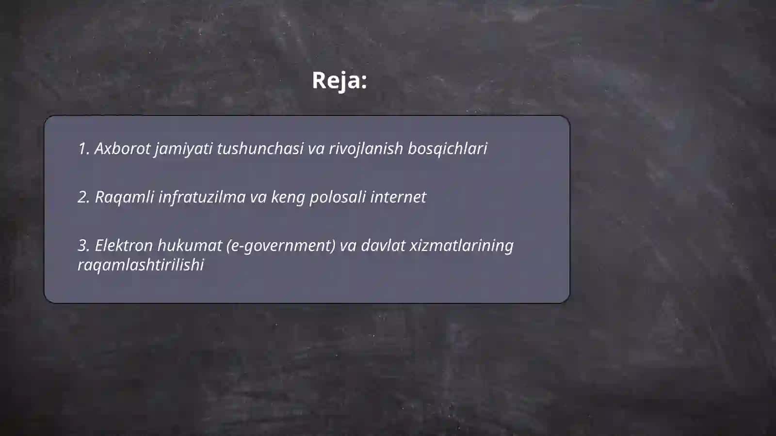 Axborot jamiyati va uning istiqbollari 2