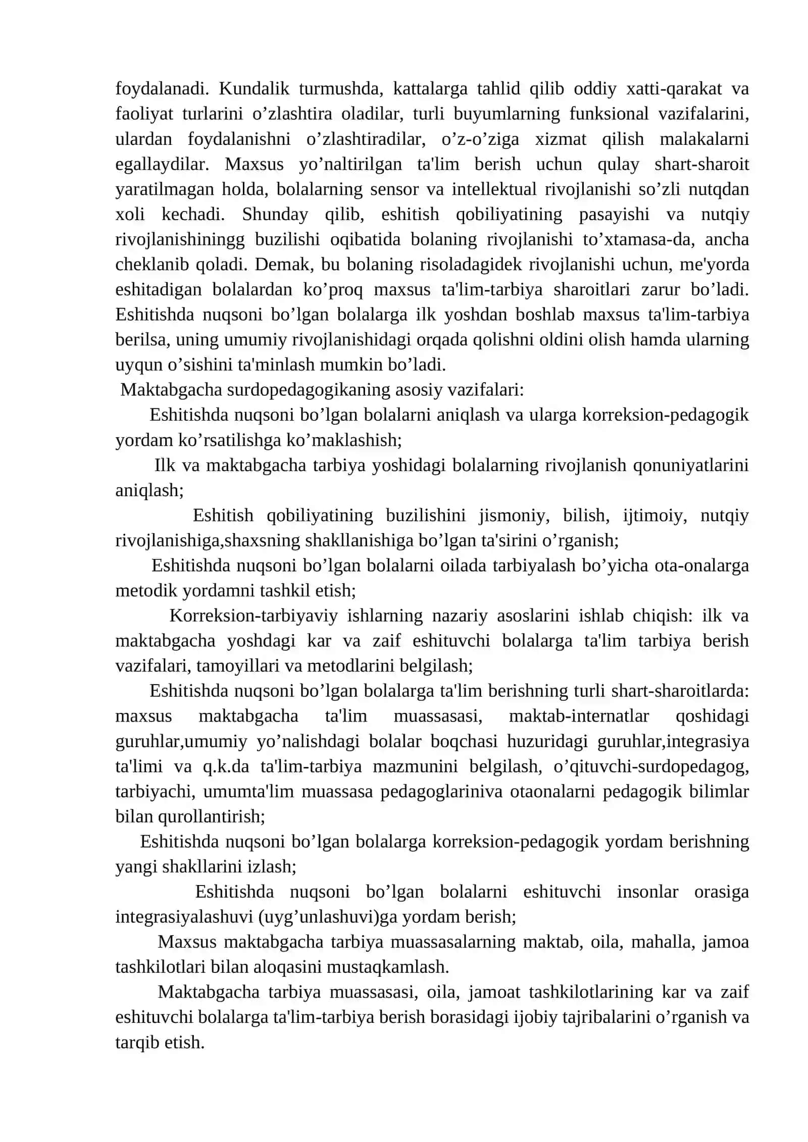 KAR BOLALAR MAKTABIDA TA`LIM TAMOYILLARINI AMALGA OSHIRILISHI. KAR BOLALAR MAKTABIDA O`QITISH METODLARI. referat 2