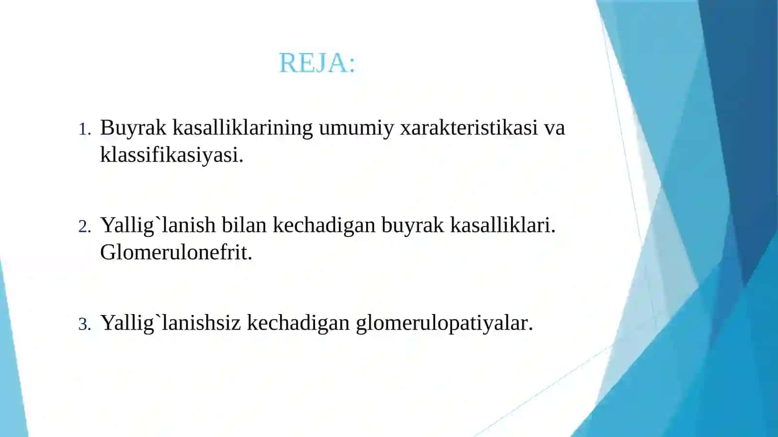 Siydikayirish sisitemasi kasalliklari 2