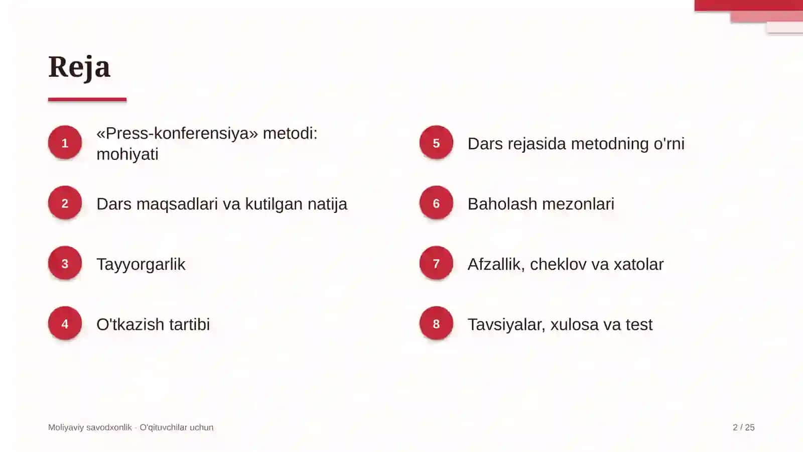 moliyaviy savodxonlik darslarida press konferensiya metodidan foydalanish 7573 2