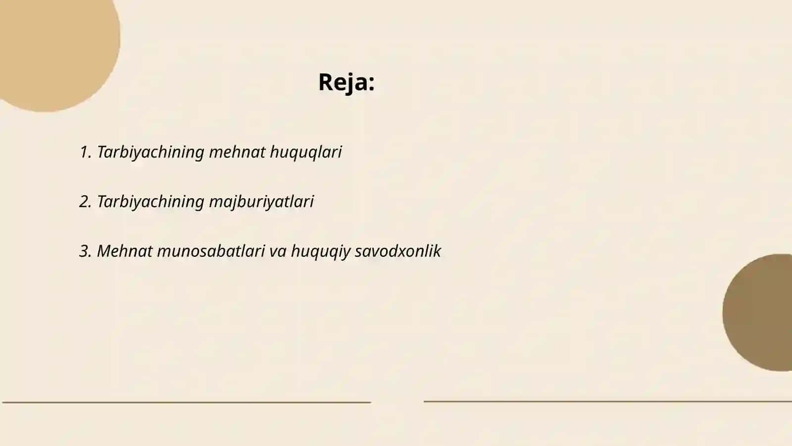Tarbiyachining huquqiy savodxonligi 2