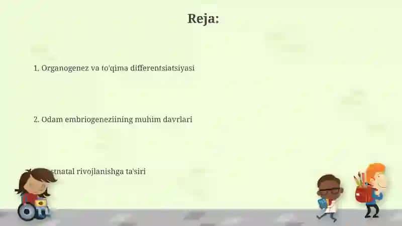 Odam embriogezining qaltis davrlari 2