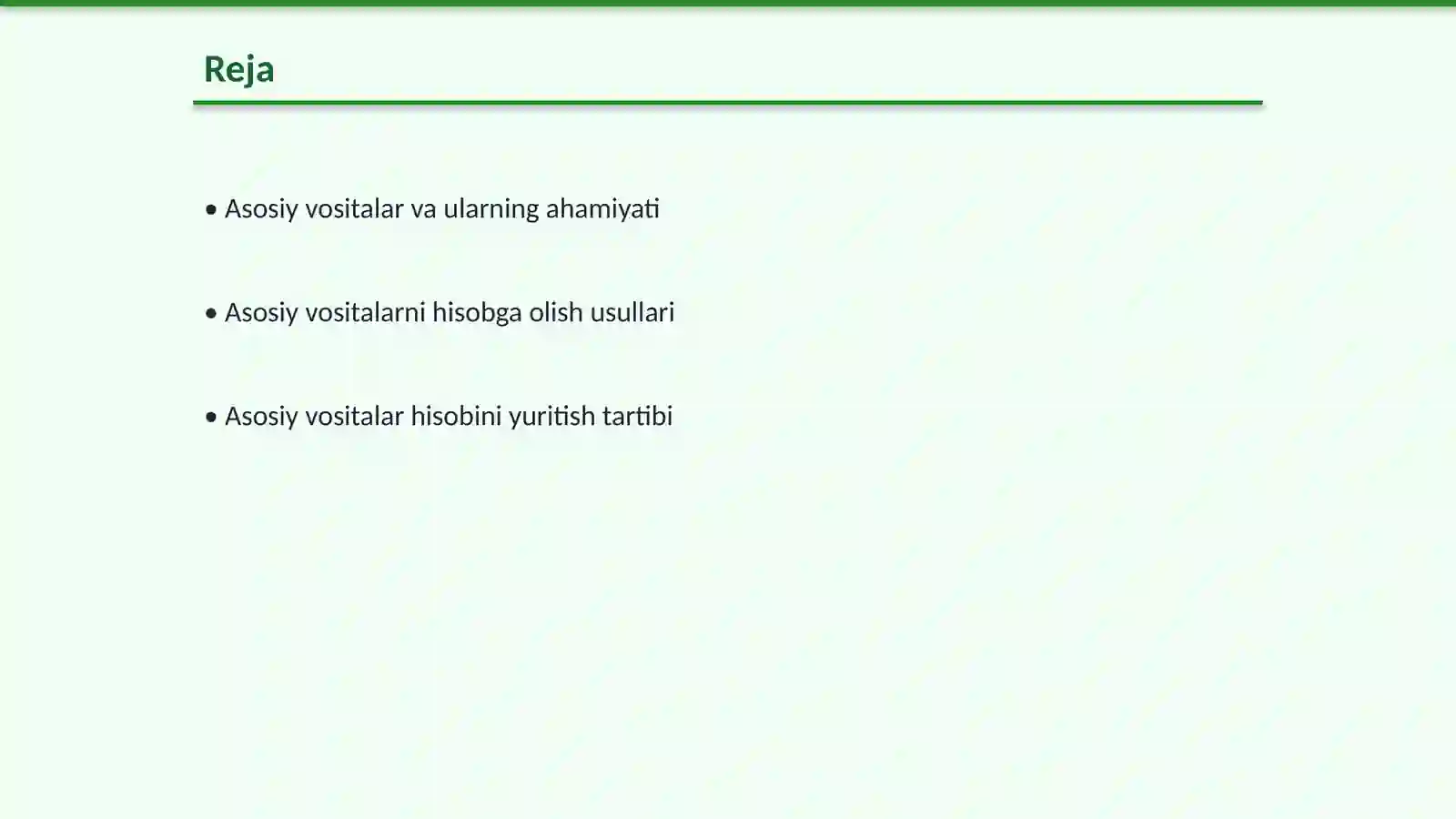 Asosiy vositalar hisobini tashkil qilish hamda uning vazifalari 2