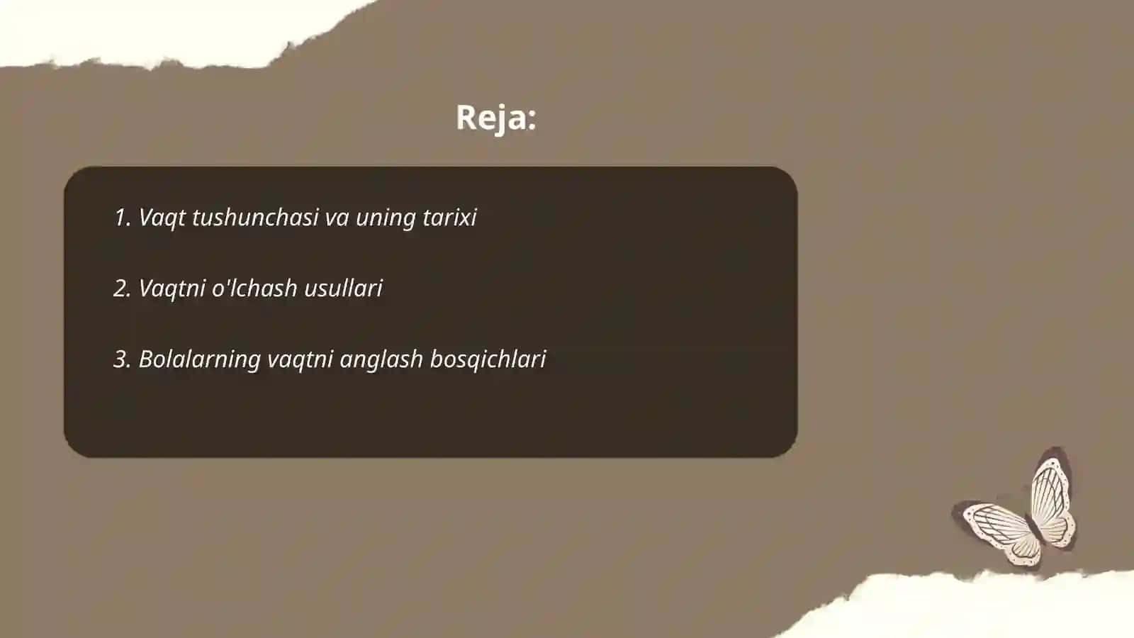 Vaqt tushunchasi va uning tarixi 2